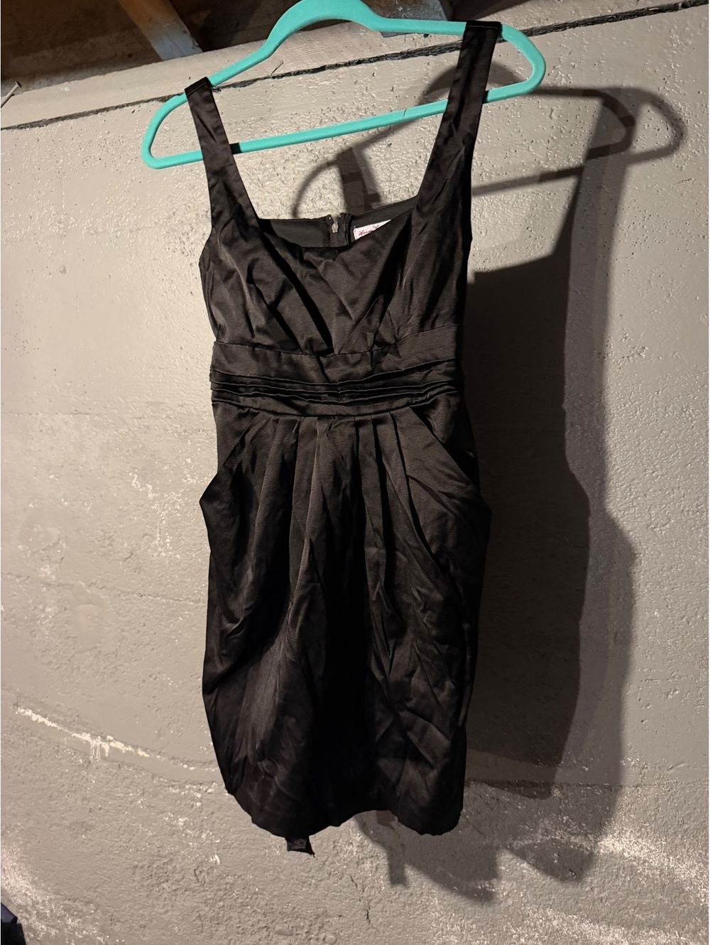 Wishes wishes wishes Black Sleeveless Dress with Waist Tie